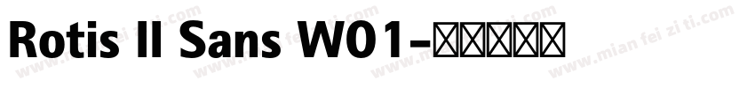 Rotis II Sans W01字体转换